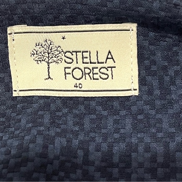 STELLA FOREST – Navy Textured Open Jacket (Size 40) - Picture 2 of 8